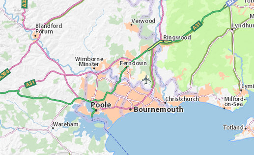 Bournemouth and Poole maps