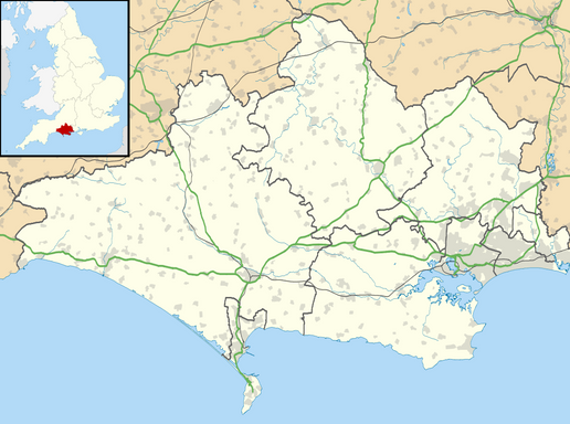 Map of Dorset,