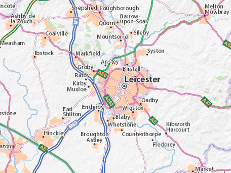 Leicester Map