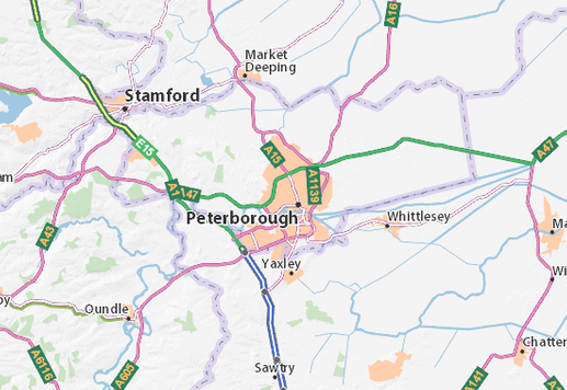 Peterborough  Map